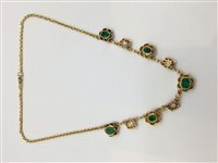 Collana Soma Gioielli Donna Girocollo in oro e pietre in Oro Smeraldo 3.5 Ct BOS GIR OG/SM/BR - BOS GIR OG/SM/BR